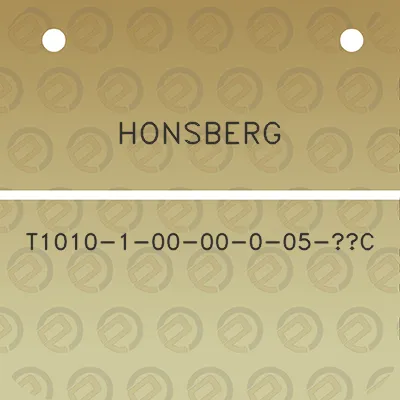 honsberg-t1010-1-00-00-0-05-c