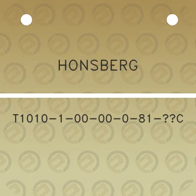 honsberg-t1010-1-00-00-0-81-c