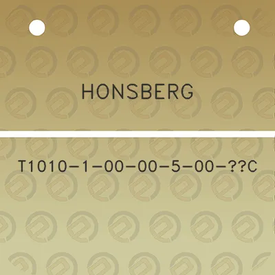 honsberg-t1010-1-00-00-5-00-c