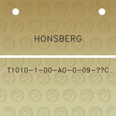 honsberg-t1010-1-00-ao-0-09-c