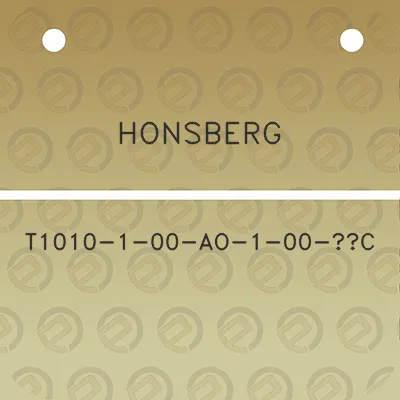 honsberg-t1010-1-00-ao-1-00-c