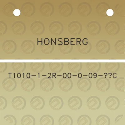 honsberg-t1010-1-2r-00-0-09-c