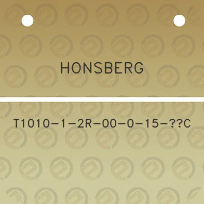 honsberg-t1010-1-2r-00-0-15-c