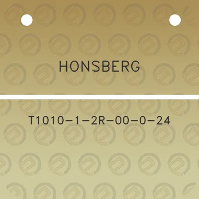 honsberg-t1010-1-2r-00-0-24