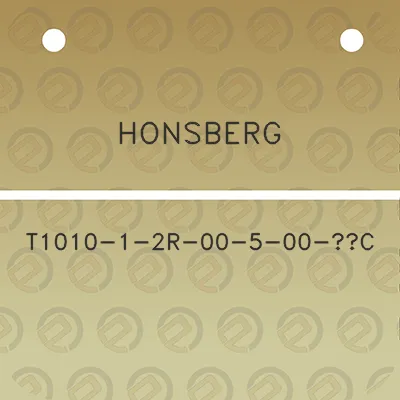 honsberg-t1010-1-2r-00-5-00-c