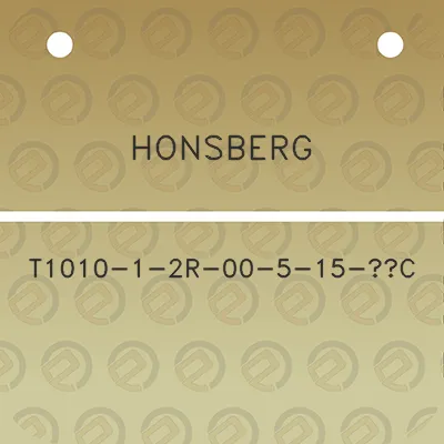 honsberg-t1010-1-2r-00-5-15-c