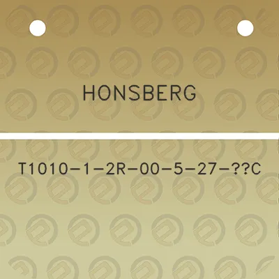 honsberg-t1010-1-2r-00-5-27-c