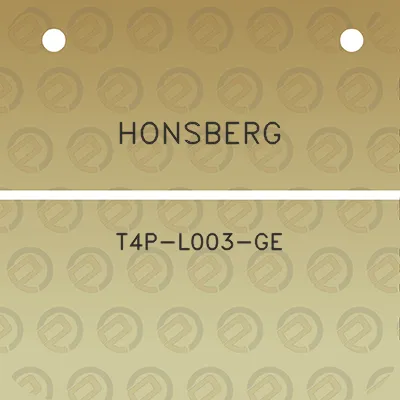 honsberg-t4p-l003-ge