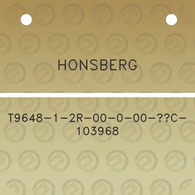 honsberg-t9648-1-2r-00-0-00-c-103968