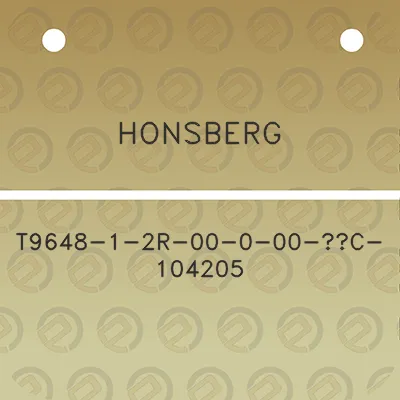 honsberg-t9648-1-2r-00-0-00-c-104205