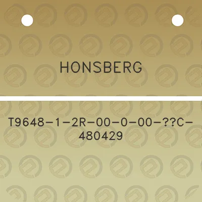 honsberg-t9648-1-2r-00-0-00-c-480429