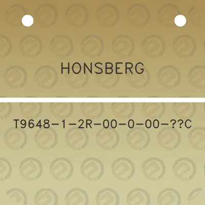 honsberg-t9648-1-2r-00-0-00-c