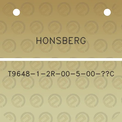 honsberg-t9648-1-2r-00-5-00-c