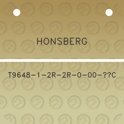 honsberg-t9648-1-2r-2r-0-00-c