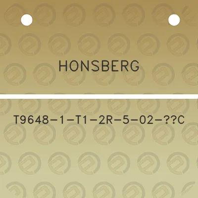 honsberg-t9648-1-t1-2r-5-02-c