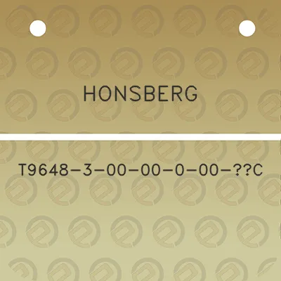 honsberg-t9648-3-00-00-0-00-c