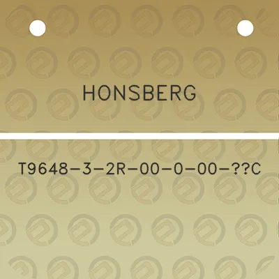 honsberg-t9648-3-2r-00-0-00-c