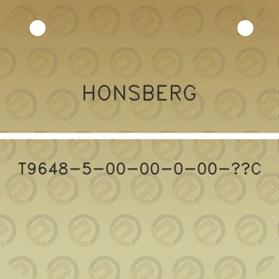 honsberg-t9648-5-00-00-0-00-c