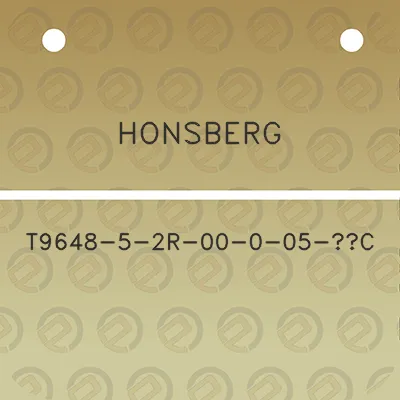 honsberg-t9648-5-2r-00-0-05-c