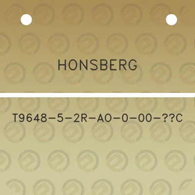 honsberg-t9648-5-2r-ao-0-00-c