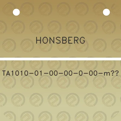 honsberg-ta1010-01-00-00-0-00-m3