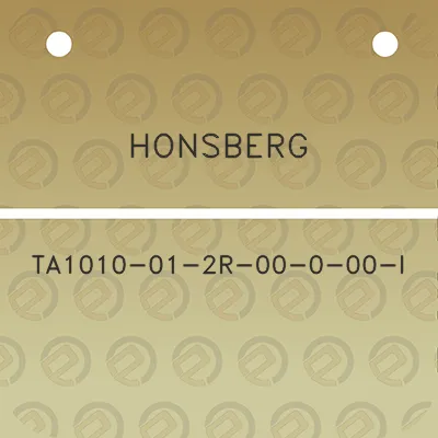 honsberg-ta1010-01-2r-00-0-00-l