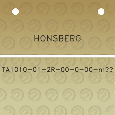 honsberg-ta1010-01-2r-00-0-00-m3