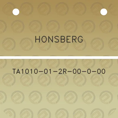 honsberg-ta1010-01-2r-00-0-00