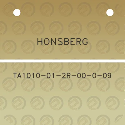 honsberg-ta1010-01-2r-00-0-09