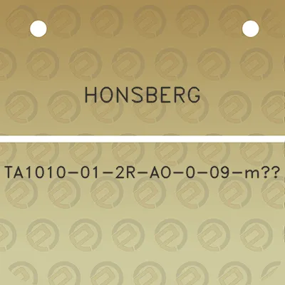 honsberg-ta1010-01-2r-ao-0-09-m3