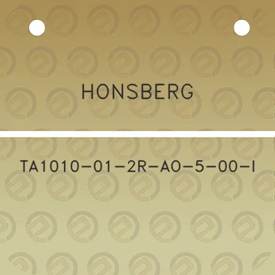 honsberg-ta1010-01-2r-ao-5-00-l