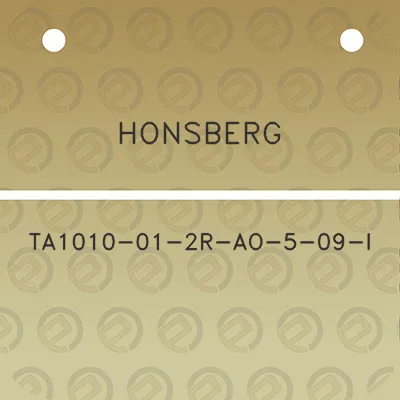 honsberg-ta1010-01-2r-ao-5-09-l