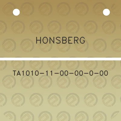 honsberg-ta1010-11-00-00-0-00