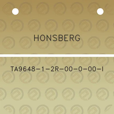 honsberg-ta9648-1-2r-00-0-00-l