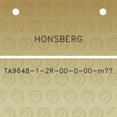 honsberg-ta9648-1-2r-00-0-00-m3