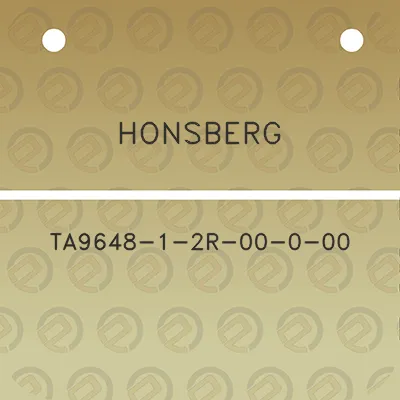 honsberg-ta9648-1-2r-00-0-00