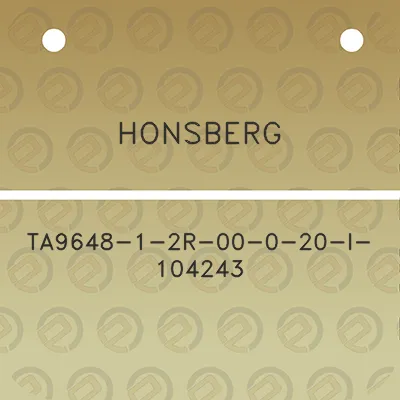 honsberg-ta9648-1-2r-00-0-20-l-104243