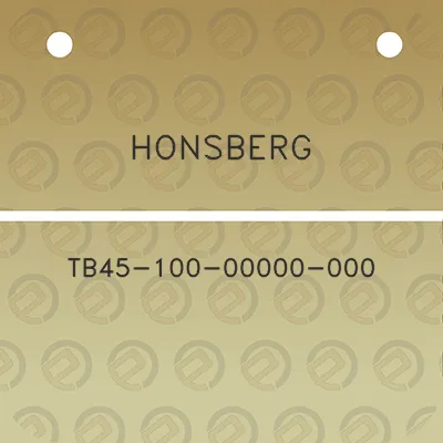 honsberg-tb45-100-00000-000