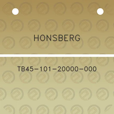 honsberg-tb45-101-20000-000