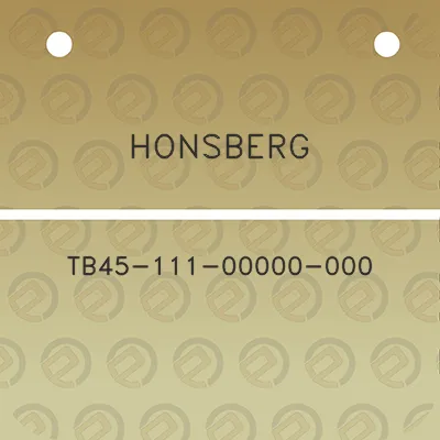 honsberg-tb45-111-00000-000