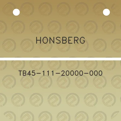 honsberg-tb45-111-20000-000