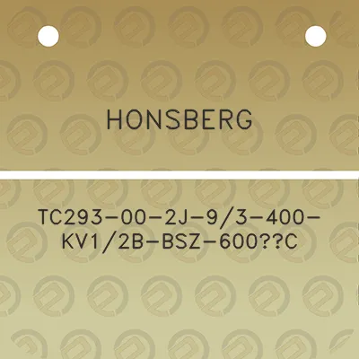 honsberg-tc293-00-2j-93-400-kv12b-bsz-600c