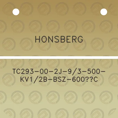 honsberg-tc293-00-2j-93-500-kv12b-bsz-600c