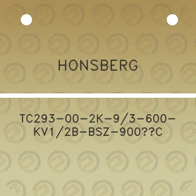 honsberg-tc293-00-2k-93-600-kv12b-bsz-900c