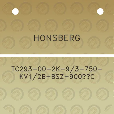 honsberg-tc293-00-2k-93-750-kv12b-bsz-900c