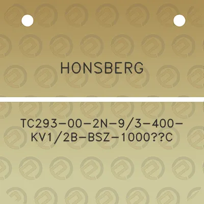 honsberg-tc293-00-2n-93-400-kv12b-bsz-1000c