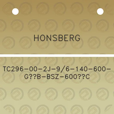 honsberg-tc296-00-2j-96-140-600-g12b-bsz-600c