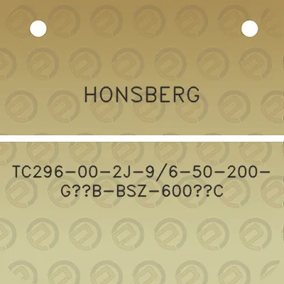 honsberg-tc296-00-2j-96-50-200-g12b-bsz-600c