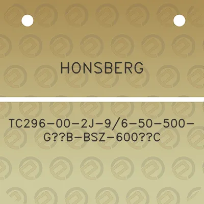 honsberg-tc296-00-2j-96-50-500-g12b-bsz-600c