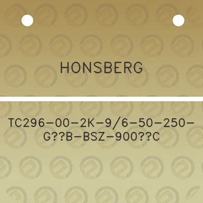 honsberg-tc296-00-2k-96-50-250-g12b-bsz-900c